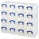 Really Useful Box Plastic Storage Organiser 0.3 Litre 16 Drawer