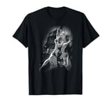 Wall Climbing Woman Rock Climbing Art Outdoor Climbing Art T-Shirt