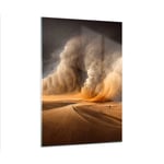 Impression sur Verre 50x70cm Tableaux Image D�sert Une Temp?te De Sable Sable