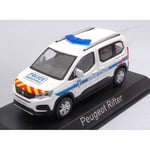 [FR] Norev PEUGEOT RIFTER 2019 "POLICE MUNICIPALE" WITH RED & YELLOW STRIPING 1: