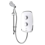 Aqualisa e-Motion Arctic White Electric Shower Digital Display 3 Spray Patterns 8.5KW