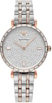 Emporio Armani Womens Two-Tone Steel Quartz Watch - Silver - One Size