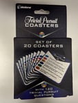 Trivial Pursuit Coasters Set of 20 (120 Questions) Brand New. Gift / Party Idea