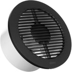 EUROPLAST Ø 150mm / 6 inch Bathroom Fan with Round Front - Quiet Fan - Plastic -