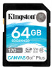 64GB SDXC Canvas Go Plus 170R C10 UHS-I U3 V30 SDG3/64GB