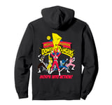 Power Rangers Logo Morph Into Action Pullover Hoodie