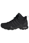 adidas Men's Terrex Swift R2 Mid Gore-TEX Hiking Shoes, Core Black/Core Black/Carbon, 8 UK