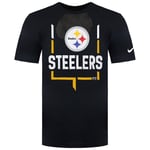 Nike NFL Pittsburgh Steelers Legend Goal Post Mens Black T-Shirt - Size 2XL