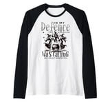 Witchy Pagan Magic in the Cauldron Funny Solstice Yule Magic Raglan Baseball Tee