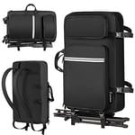 CAHAYA Music Stand Bag for Universal and Desktop Music Stand, Multifunctional Bag, Portable Carrying Bag with High Capacity for Computer, Drawing Board, Projector Stand, etc. CY0286, Black, Portable