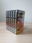 Sony Hi Resolution E 180 VHS Tapes Pack of 6 - Brand New and factory sealed