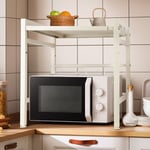 Hofuton Extensible Étagère de Four à Micro-Ondes à 2 Étages, Support de Rangement Four Stockage Meuble Rangement Cuisine Étagère de Cuisine avec 6