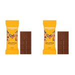 Montezuma's Splotch, 51% Cocoa, Dark Milk Chocolate With Butterscotch, Gluten Free & Organic, 25g Mini Bar (Pack of 2)