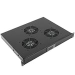 RackMatic - Kit de Ventilation avec Thermostat pour Serveur Rack 19" avec 3 Ventilateurs de 120mm