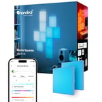 Nanoleaf Blocks Expansion Kit | 2 Squares (Requires Starter Kit), RGBW Color-Changing Wall Light, Adjustable Colour Temperature 1200K-6500K, Soft Lighting Cozy Ambiance (23.1 x 23.1 cm Each)