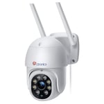 Ctronics PTZ Caméra de Surveillance WiFi Extérieure Caméra IP 1080P Détection Humaine Suivi Automatique Pan 355° Tilt 90° Audio Bidirectionnel Étanche IP66 Support P2P Slot Carte SD (Pas Zoom)