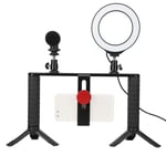  Rabbit Cage Tripod Metal Mount With Ring Light Mic For Mobile Phone Li Hot