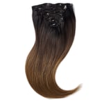 Rapunzel of Sweden Clip-on set 7 pieces 50 cm Deep Brown ColorMelt C1.