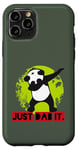 Coque pour iPhone 11 Pro Dab Dabbing Panda Eco Planet Green Save World