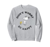 Peanuts Snoopy And Woodstock Running Dont Worry Be Happy Sweatshirt