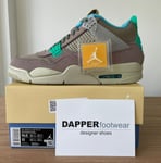 Air Jordan 4 Retro Union, Size 9.5 UK, Taupe Haze Trainers DJ5718 242