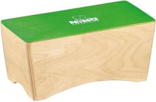 Nino Percussion Bongo Cajon Instrument - Drum Box for Children from 3 Years - Musical Instrument - Playing Surface Baltic Birch, Green (NINO931GR)