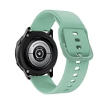 (20mm Safiirinvihreä)Alkuperäinen ranneke Samsung Galaxy Watch Active 2 40mm 44mm silikoninen rannekorun vaihtoranneke 20mm kellon ranneke - kellon rannekkeet