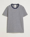 Nudie Jeans Roy Striped Slub T-Shirt Blue/Off White