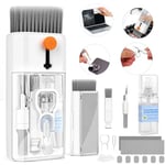 Keyboard Cleaner Laptop Cleaning Kit - 12 in 1 Computer Tech Cleaning Brush, Electronic Screen Cleaner with Multi-Function Cleaning Pen for MacBook, iPhone, Earbuds, Camera, Lens (Bright White)