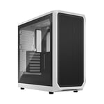 Fractal Design Focus 2 White - Tempered Glass Clear Tint - Mesh front – Two 140 mm Aspect fans included - ATX Gaming Case