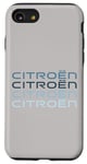 Coque pour iPhone SE (2020) / 7 / 8 Logo Citroën Cascade Bleu