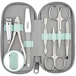 marQus kit manucure pedicure 7 pc. de Solingen -kit manucure professionnel en cuir, pince ongle, coupe ongle, lime a ongles Solingen, pince a épiler, 2 ciseaux, pousse-cuticule - kit pedicure