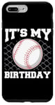 Coque pour iPhone 7 Plus/8 Plus It's My Birthday Baseball Lover Player Funny Boys Girls Kids