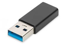 Digitus AK-300524-000-S kabelkjønnsendring USB A USB-C jack Sort