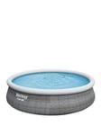 Bestway 15Ft Rattan Fast Set Pool, Filter Pump With Ladder