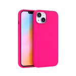 FELONY CASE - iPhone 13 Mini Case - Stylish Neon Pink Silicone Phone Cover - Wireless Charging Compatible, 360° Shockproof Protective Cases for Apple iPhone 13 Mini