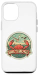 Coque pour iPhone 12/12 Pro Baltimore Maryland MD DMV Fruits de mer Vacation Crabe Ocean Fun