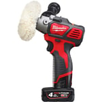 Milwaukee M12BPS-421X Sub Compact Polisher/Sander 1 x 4.0Ah & 1 x 2.0Ah