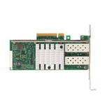 Palvelinsovitin 10 Gbps 2 SFP-porttia PCI Express X8 Plug and Play -vakaa PCIe-verkkokortti pöytätietokoneiden siirtoon