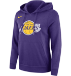 Nike Women's Nba Fleece Pullover Hoodie Los Angeles Lakers Club Urheilu FIELD PURPLE