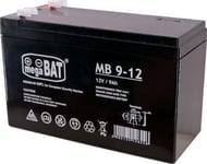 Mpl Power Elektro Megabat 12V 9Ah F1(187) Agm-Batteri, 3-5 År