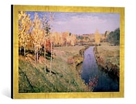 Kunst für Alle 'Encadré Image de Isaak Ilyich Levitan Golden Autumn, 1895, d'art dans Le Cadre de Haute qualité Photos Fait Main, 60 x 40 cm, Or Raya