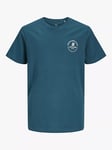 Jack & Jones Kids' Swift Cotton T-Shirt, Deep Teal