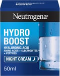 Neutrogena Hydro Boost Night Cream 1x 50ml, Ultra-Hydrating and Repleneshing for