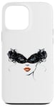 Coque pour iPhone 13 Pro Max Masque vénitien, joli visage, femme, Venise, Italie