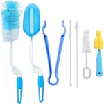 Lot de 7 Brosses de Nettoyage pour Bouteille, Goupillon à Biberon Ultra Longue Brosse des Bouteilles, Lavage pour Biberon, Carafe, Thermos, Bouteille