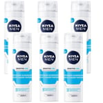 Nivea Men Shaving Foam 200ml Sensitive Cool, Pack of 6