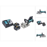 Dpj 180 rg Lamelleuse sans fil 18 v - 100 mm + 2x Batteries 6,0 Ah + Chargeur - Makita