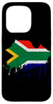 Coque pour iPhone 15 Pro Cape Town Skyline Afrique du Sud drapeau Art Cape Town Cap