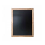 Ardoise murale double face moulure large en bois brut dimensions 87 x 67 cm